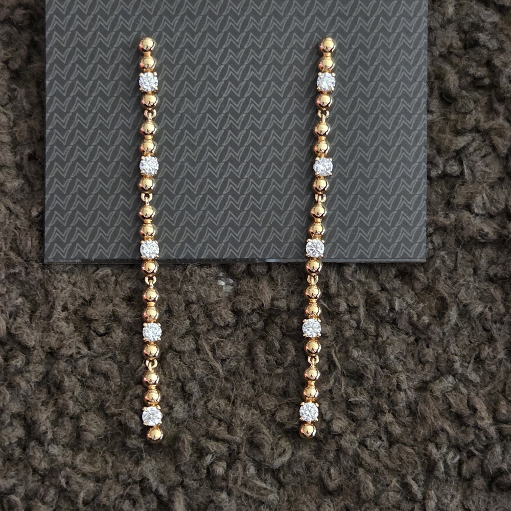 Nadri Gold and Silver Women's Earrings